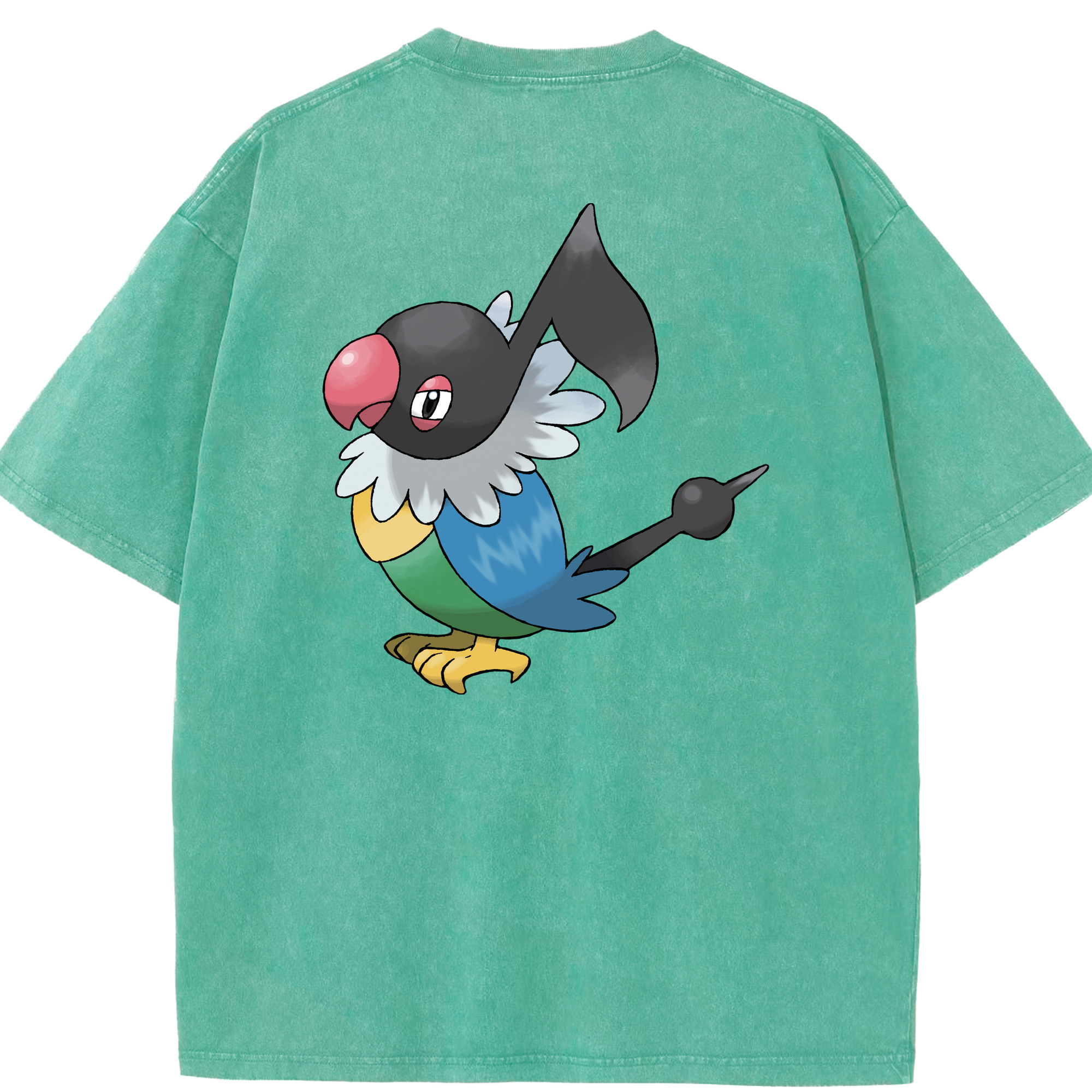 （画像用） ポケットモンスター Pokémon 綿100% ヴィンテージ風 半袖Tシャツ（背面プリント）